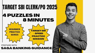 DAY 5/50 SBI CLERK PRELIMS|PUZZLE SPEED PRACTICE SESSION|SAGA BANKING GUIDANCE