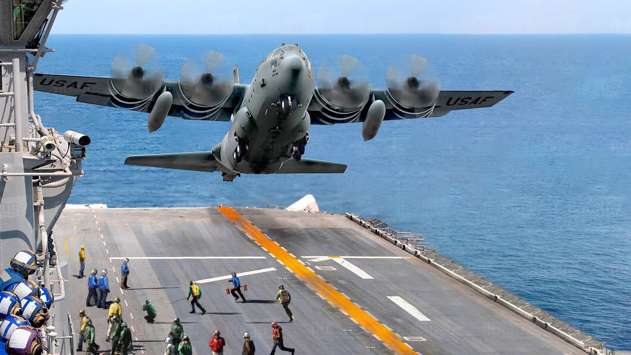 Why US Kept Trying To Land Oversized Cargo Planes On Aircraft Carriers ...