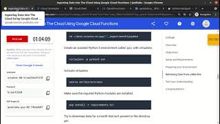 Qwiklabs # Ingesting Data Into The Cloud Using Google Cloud Functions