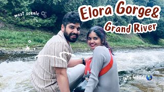 കാനഡയിലെ നദീ തടം😍Weekend explore| ഞങ്ങൾ നാട്ടിൽ എത്തി Elora Gorge | Place to visit|Canada Malayalam