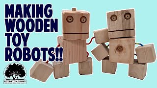 Making Wooden Toy Robots / Easy Woodworking Project