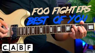 Foo Fighters - Best Of You Guitar Lesson Tutorial - Acoustic/ Electric