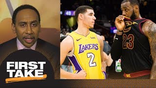 Stephen A. speculates what LeBron James told Lonzo Ball after Lakers-Cavaliers | First Take | ESPN