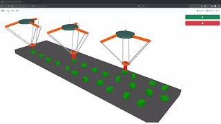 DigitalTwin of CODESYS SoftMotion high speed delta-robots built with Python and ThreeJS