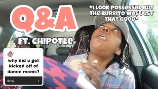 q&a chipotle mukbang (finally telling you guys the truth)