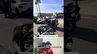 When cops pull over a self-driving car! 😂🚔 #shorts #Waymo #Police #Funny #Reaction