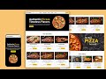 Build Responsive Pizza-Shop Website Using React JS And Tailwind CSS  #webdesign #webdevelopment