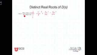 L12 7 2Laplace Trans Partial Fraction Distinct Real Roots