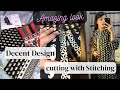 How to design your dress || Cutting with Stitching 🧵 || winter dress Design Branded look