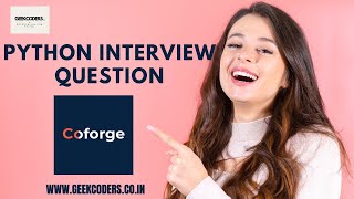 Coforge Data Engineering Python Interview Question