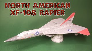 How To Make Paper Airplane Model | North American XF-108 Rapier | Make With Paper | Paper Model