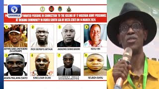 Okuama Suspects Declared Wanted, Abure Re-elected Amid Controversy +More |Lunchtime Politics