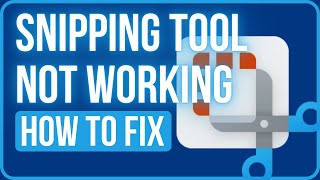 FIX WINDOWS 11 SNIPPING TOOL NOT WORKING (2023) | How to Fix Snip And Sketch Not Working