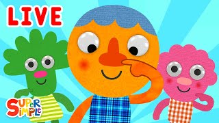 🔴 Noodle and Pals Livestream | Kids Songs | Super Simple Songs