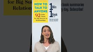 How to Talk to Anyone by Leil Lowndes - 1 Minute Summary #1Min1Book #BookSummary #HowToTalkToAnyone
