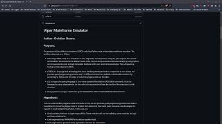 VIPER Mainframe Emulator - Part 2