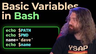 Basic Variables (setting, modifying, storing command output) - Bash Scripting Course (pt9)