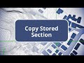 TBC - Copy Stored Section - Surface Modeling Edition Commands