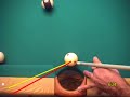Massé Shot ball curve technique and aiming system for pool and billiards