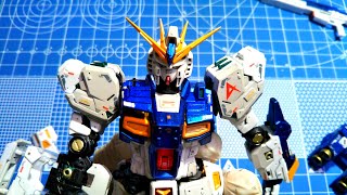 νガンダム塗【RG　νガンダム】作成動画　Part54　全塗装/【RG NU GUNDAM】Assembly and All paint.