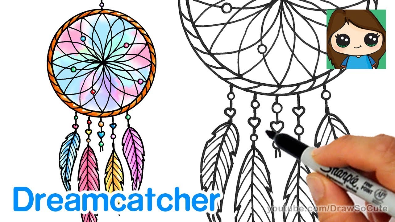 Dreamcatcher Drawing Simple