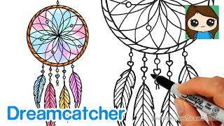 How to Draw a Dream Catcher Easy