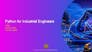 Python for Industrial Engineers | 02A