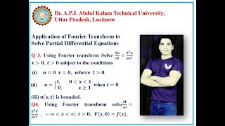 44. Application of Fourier Transform to Solve Partial Differential Equations