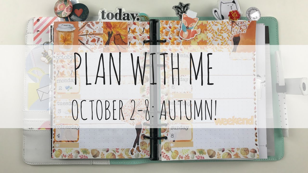 Plan With Me A5 Large Kikki K Planner Autumn Youtube