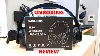 Soulsens SL10 Wireless HEADPHONES Unboxing/Review