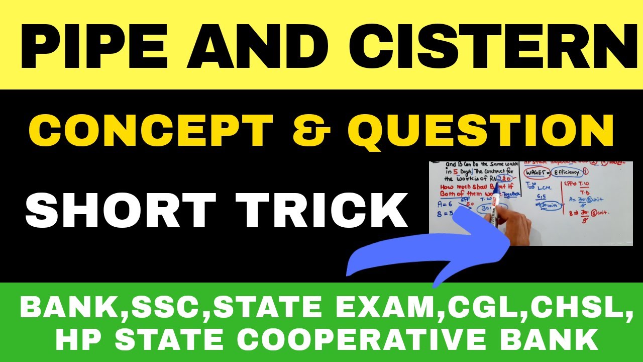 Pipe And Cistern Concept And Question Math Pipe And Cistern For All