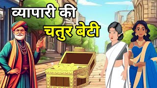 🔴व्यापारी की चतुर बेटी । Chatur Beti l Hindi Moral Story |Kahani | नई कहानियाँ I लोककथा