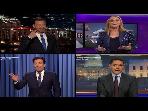 Late Night Hosts React To Donald Trump's Win - YouTube