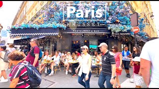 PARIS FRANCE - HDR WALKING IN PARIS - Hot weather in Paris - 4K HDR 60 fps