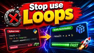 Stop Writing Slow Python Loops 🚀 Master NumPy Vectorization for Blazing Fast Code