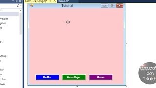 Learn C# - Tutorial 2 - Buttons and Labels