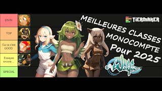 [ TierList ] WAKFU - Les Meilleures Classes MONOCOMPTE en 2025