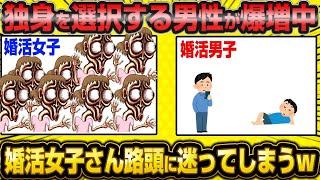 【2ch面白いスレ】 「独身を選ぶ男性が急増して、婚活市場で女余り状態にwwwww」【ゆっくり解説】【バカ】【悲報】