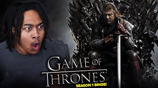 I BINGED *Game of Thrones* Season 1 REACTION | First Time Watching