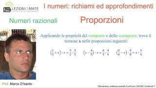 Primo anno - Proporzioni - Proprietà del comporre e dello scomporre