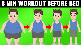 8 Min Simple Workout Before Bed to Make You Thinner IN NO TIME
