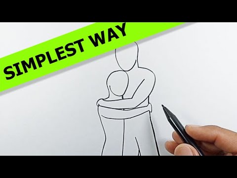 People Hugging Drawing Wadaef