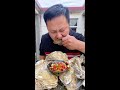 asmr eating raw oysters mukbang