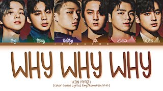 iKON (아이콘) - "Why Why Why (왜왜왜)" (Color Coded Lyrics Eng/Rom/Han/가사)