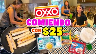 COMIENDO CON $25 EN EL OXXO con Mis HIJAS🍕I Yadeli Merlin 🤍