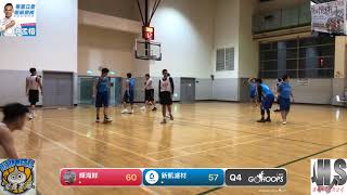 20250104 淡水籃球主委盃 21:00 輝海鮮 VS 新凱濾材