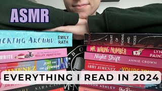 ASMR Everything I Read in 2024 | Whispering and Tapping