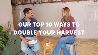 Jake VS Amanda: Our top 10 ways to DOUBLE your harvest