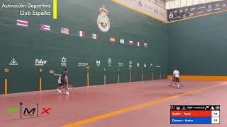 Activación Deportiva Frontenis  Club España 2024  Quemo - Ander VS Betillo - Tachi