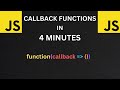 Javascript Callback Functions in 4 Minutes